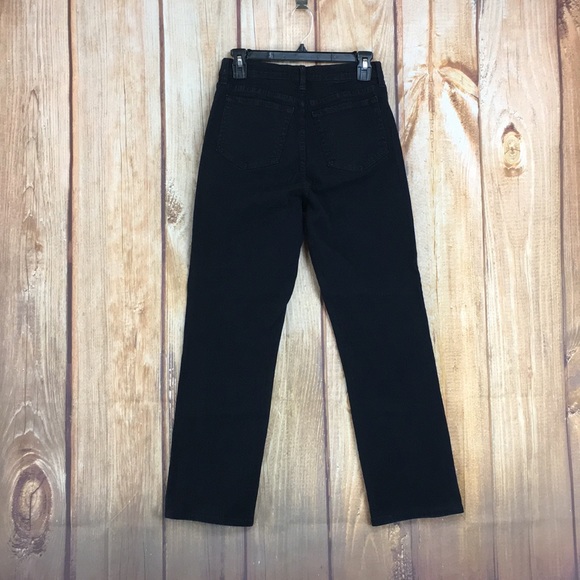 💸NYDJ High Waist Straight Leg Black jean size 4 - Picture 4 of 8